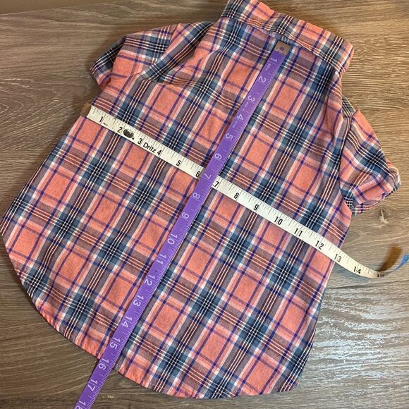 Plaid Button Down Summer Dog Shirt - Picture 5 of 5